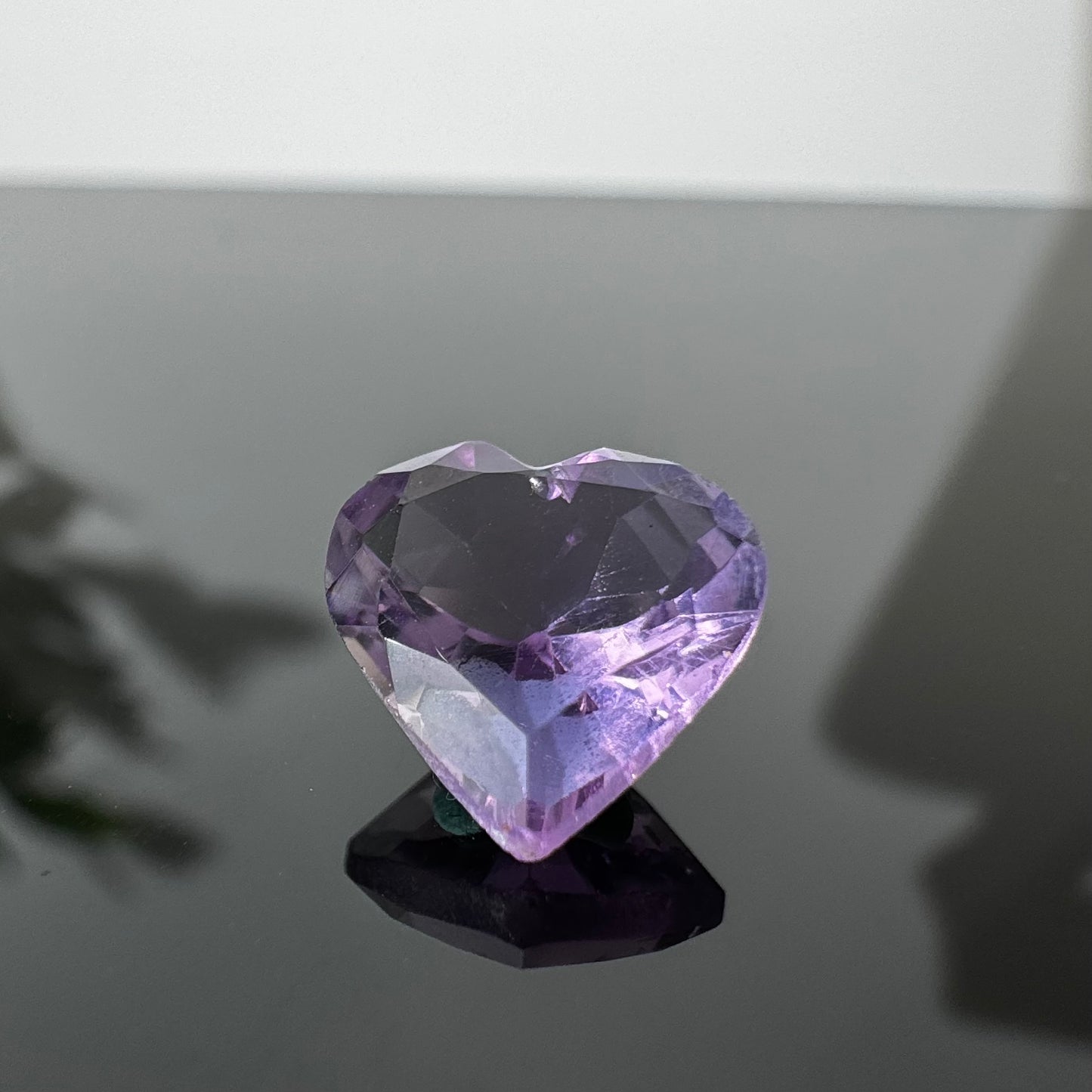 February Amethyst Heart 3.3ct Loose Natural Gemstone