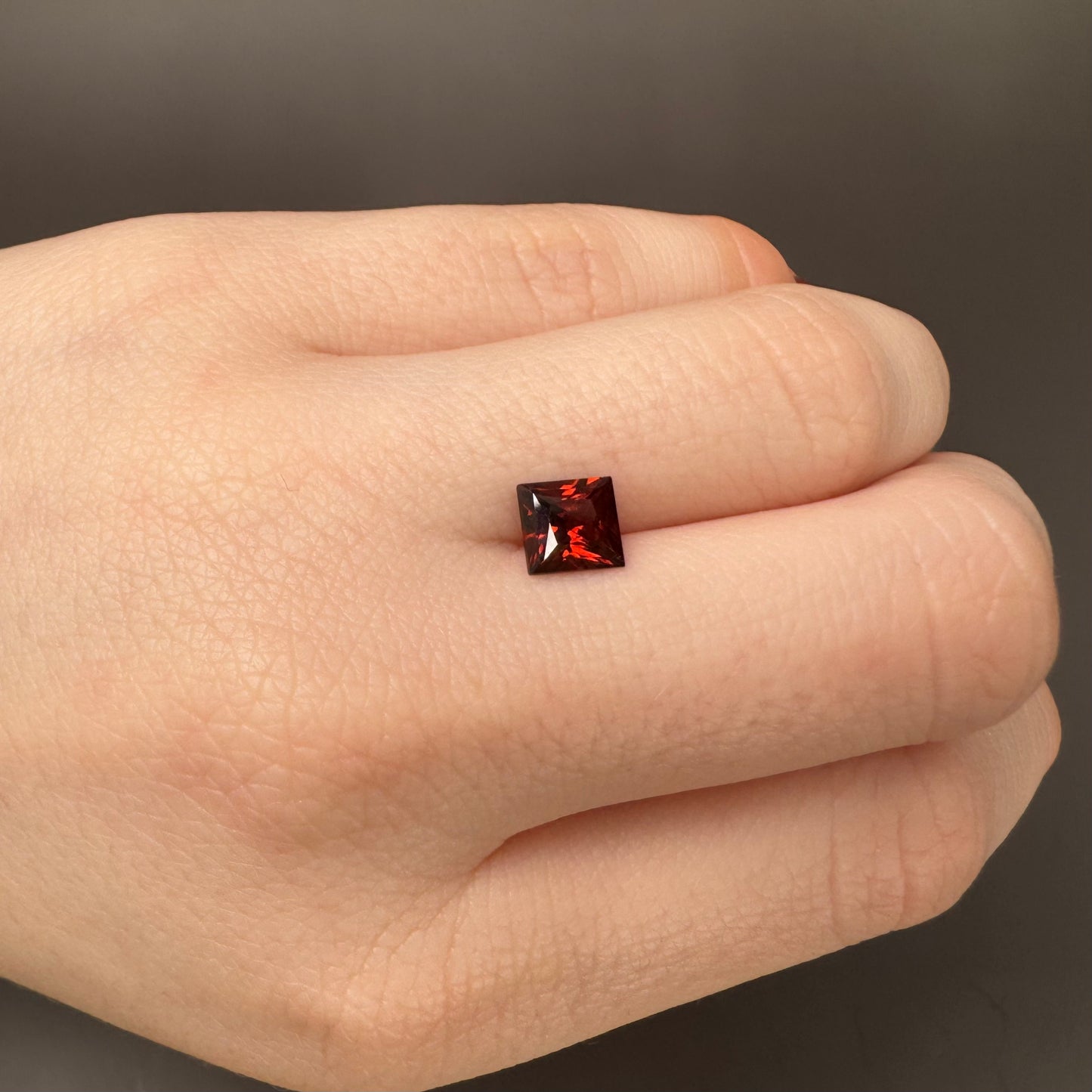 Red Square Natural Zircon 6x6 1.5 Ct